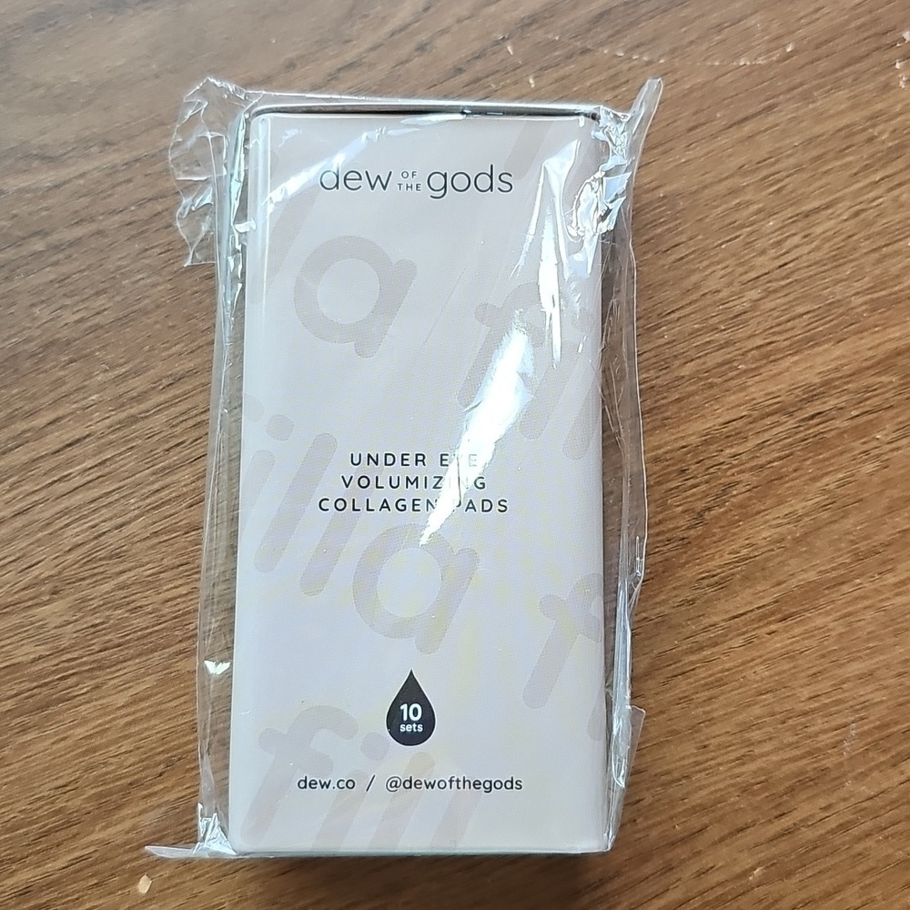 NIB Dew Of The Gods Filla Under Eye Collagen Pads 10 Sets - Sealed